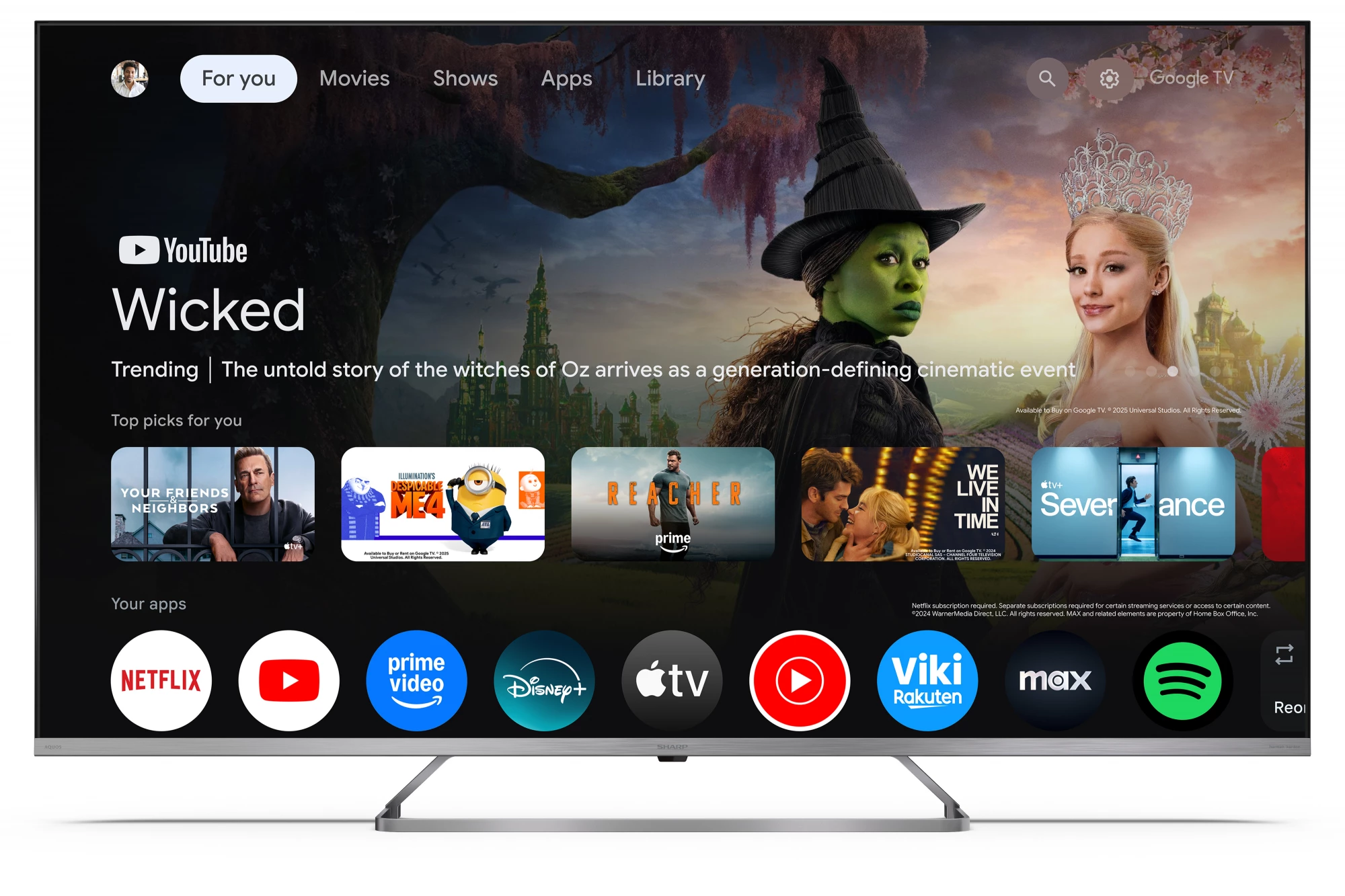 Sharp 4K Ultra HD QLED MiniLED