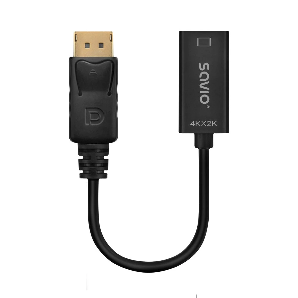 Adapteris Savio DisplayPort (vīrietis) v1.2