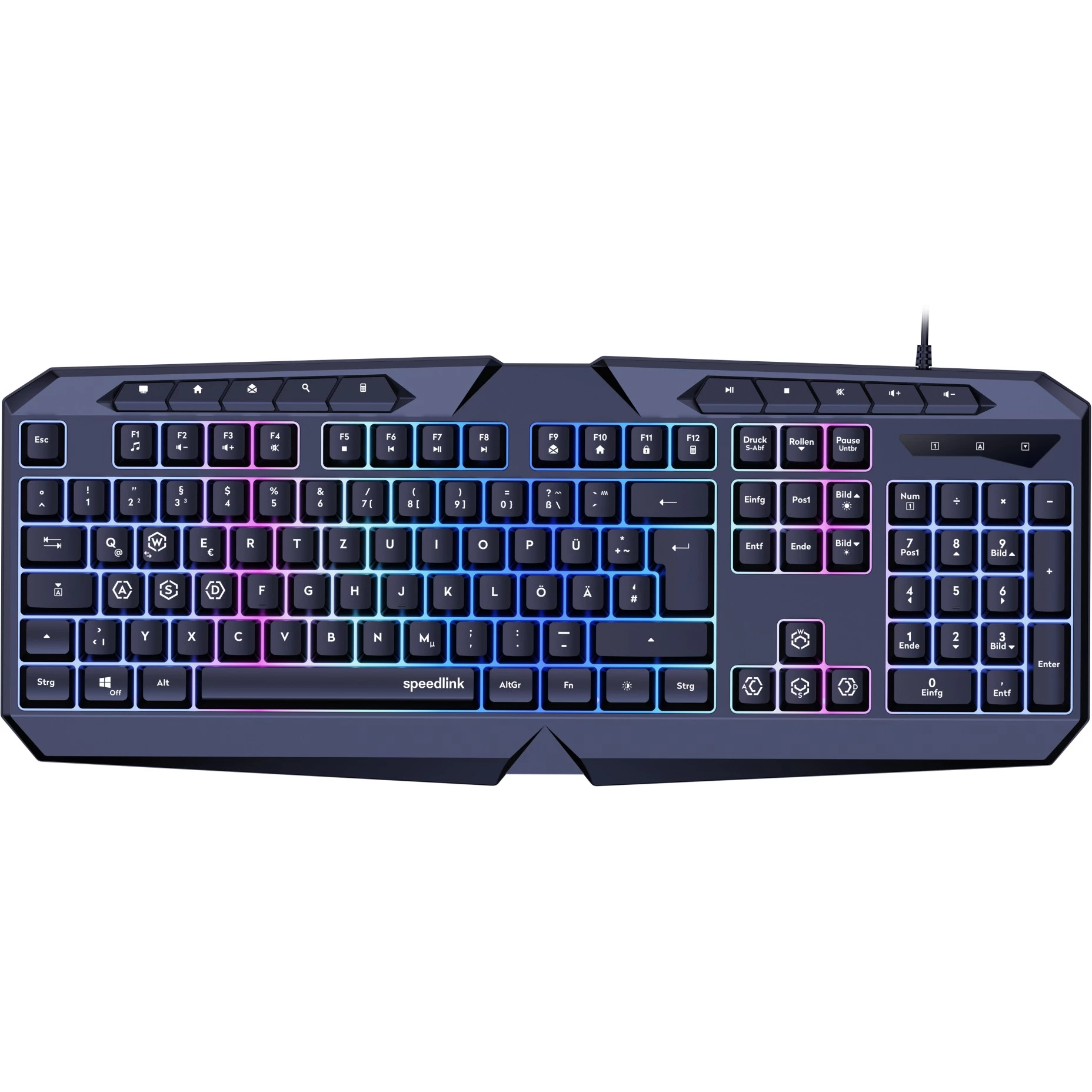 SPEEDLINK LUDICIUM Gaming USB QWERTZ Vācu