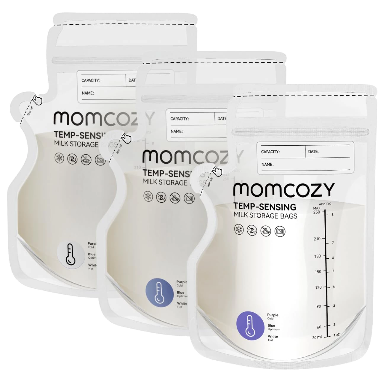 Momcozy Spout krūts piena uzglabāšanas maisiņi