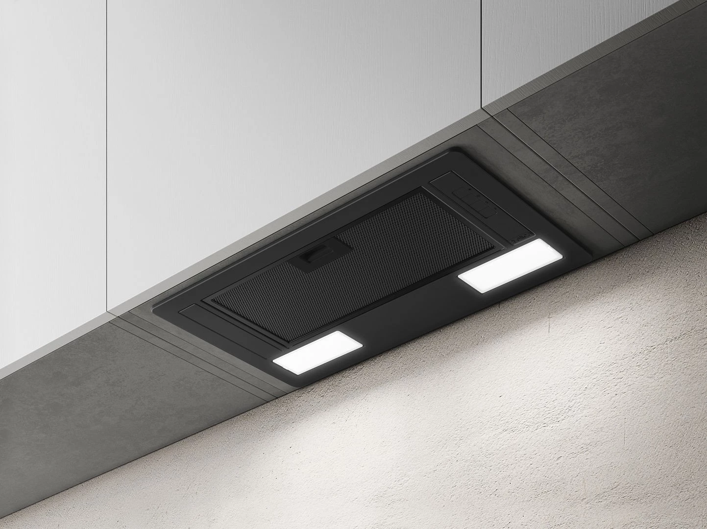 Elica ERA-LUX-BLK-60 60 cm Melna iebūvējamā