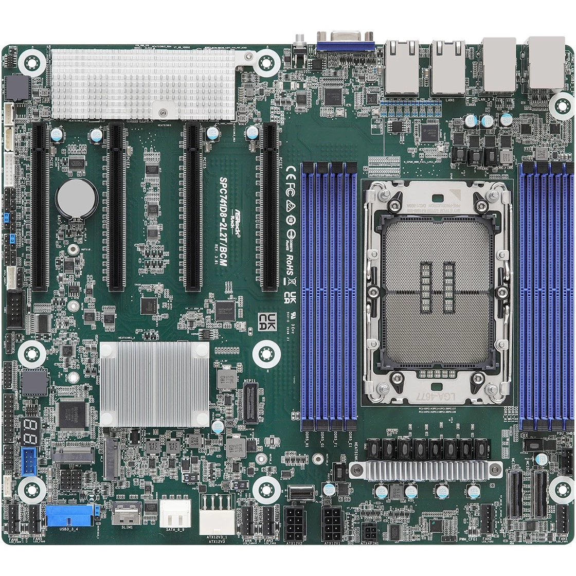 ASRock mātesplate SPC741D8-2L2T/BCM 1x LGA4677 Intel