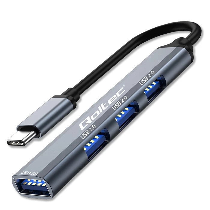 USB centrmezgls QOLTEC 53792, USB-C 3