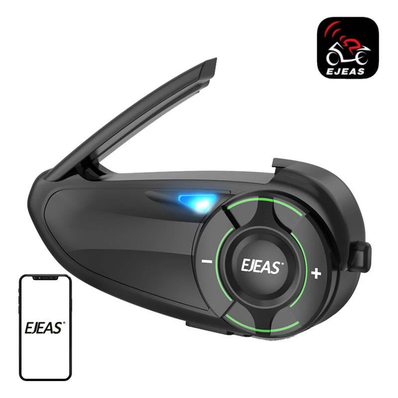 Motocikla intercoms EJEAS Q8 Bluetooth ķiveres