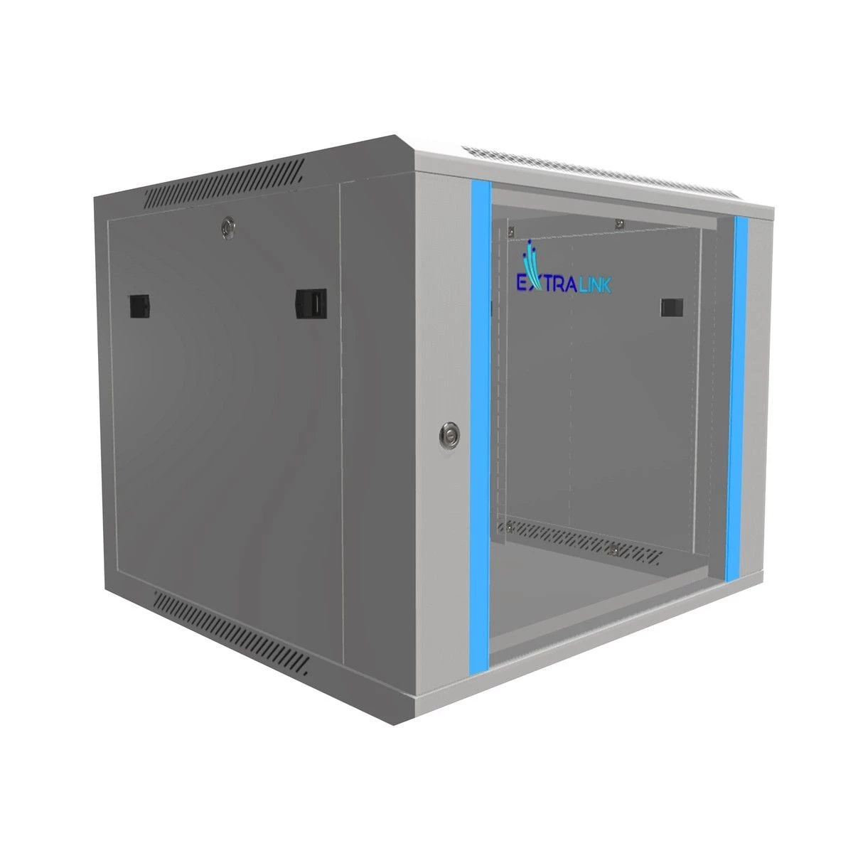 Extralink Rack skapis 9U 600x600 Pelēks