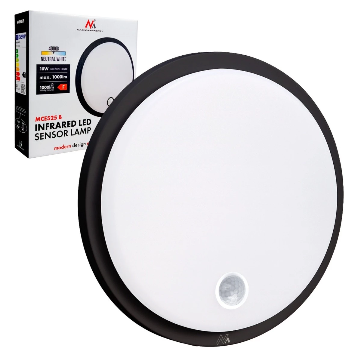LED āra sienas lampa ar PIR