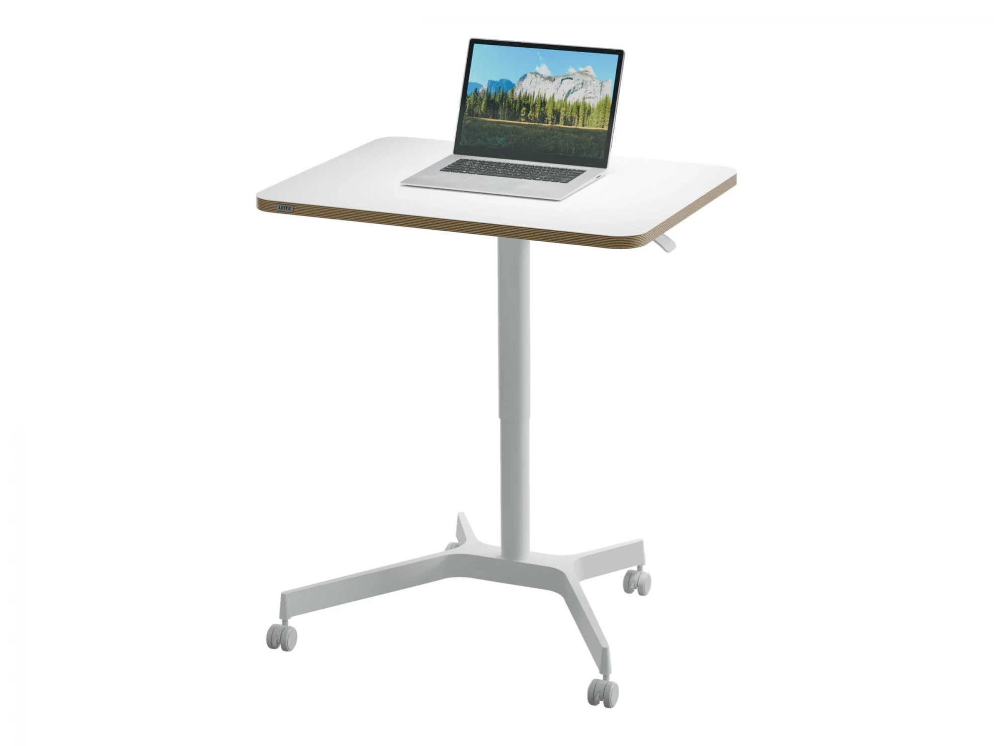 Datorgalda virsma Leitz Square Aluminium White