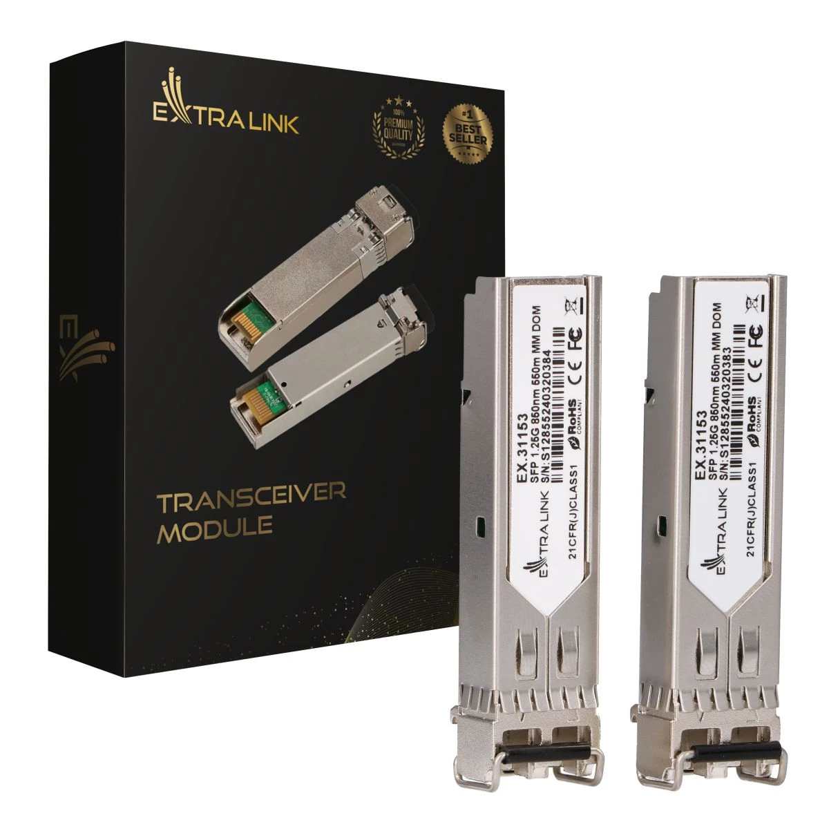 SFP modulis Extralink 1.25Gbps LC/UPC