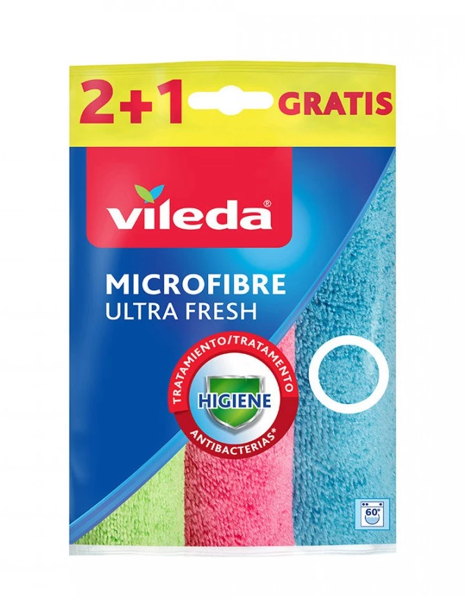 Vileda mikrošķiedras tīrīšanas lupatiņa 3 gab