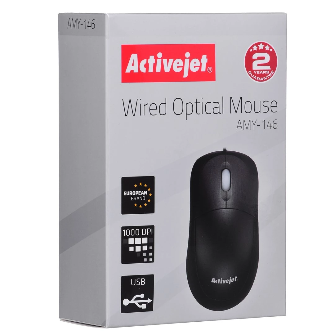 Activejet AMY-146 vadu optiskā pele USB