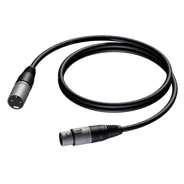 PROCAB XLR vīrietis-XLR sieviete 1M kabelis