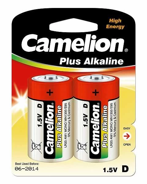 Camelion D/LR20 Plus Alkaline baterijas, 2