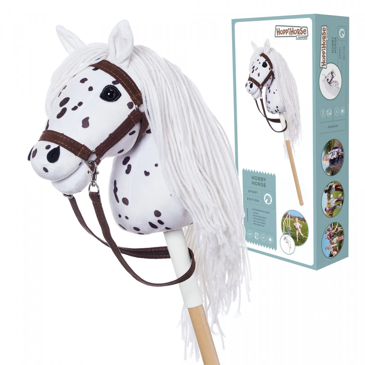 Zirgs uz kociņa HOPPIHORSE Hobby Horse