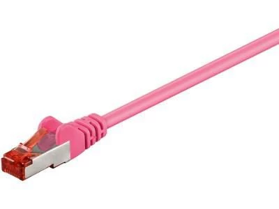 Microconnect SSTP601PI tīkla kabelis Rozā 1