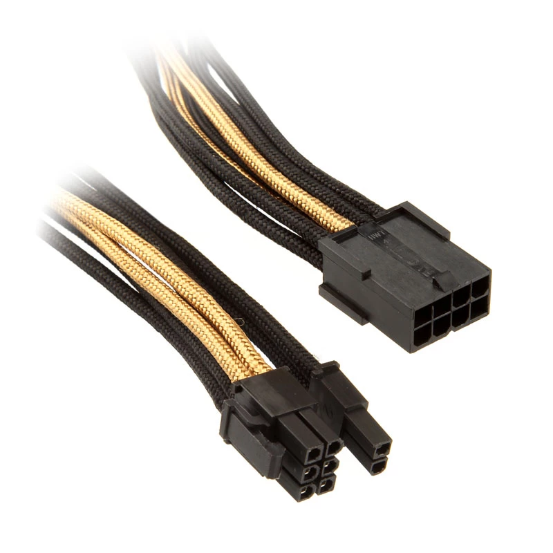 SilverStone PCI-8-Pin uz PCIe-6+2-Pin Kabelis, 250mm