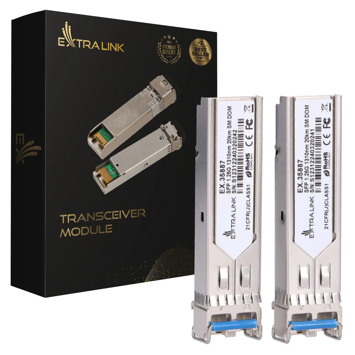 Extralink SFP 1.25G modulis 2