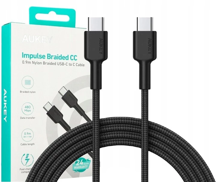 USB-C kabelis Aukey CB-CD45 0,9