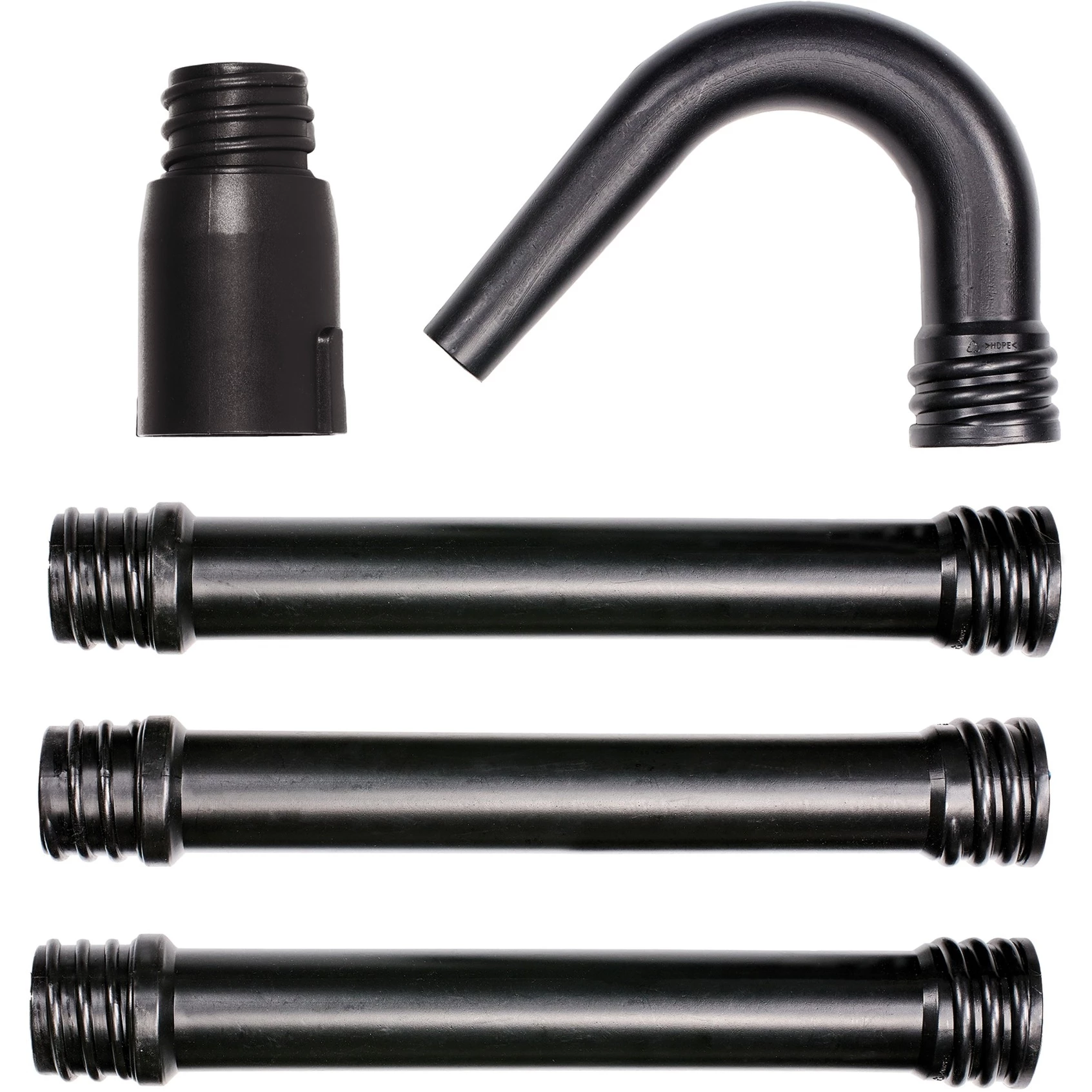 Dachrinnen-Set (Gutter Kit), 5-teilig, Düse schwarz