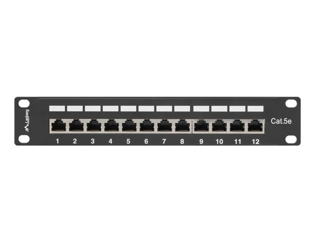 Lanberg PPF5-9012-B 1U 12 portu ekranēts