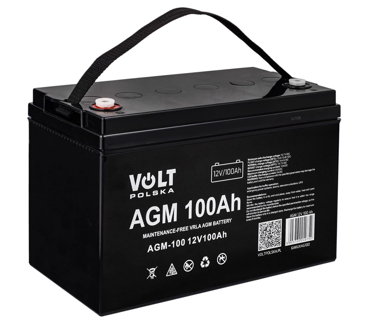 Volt Polska Akumulators AGM 12V 100