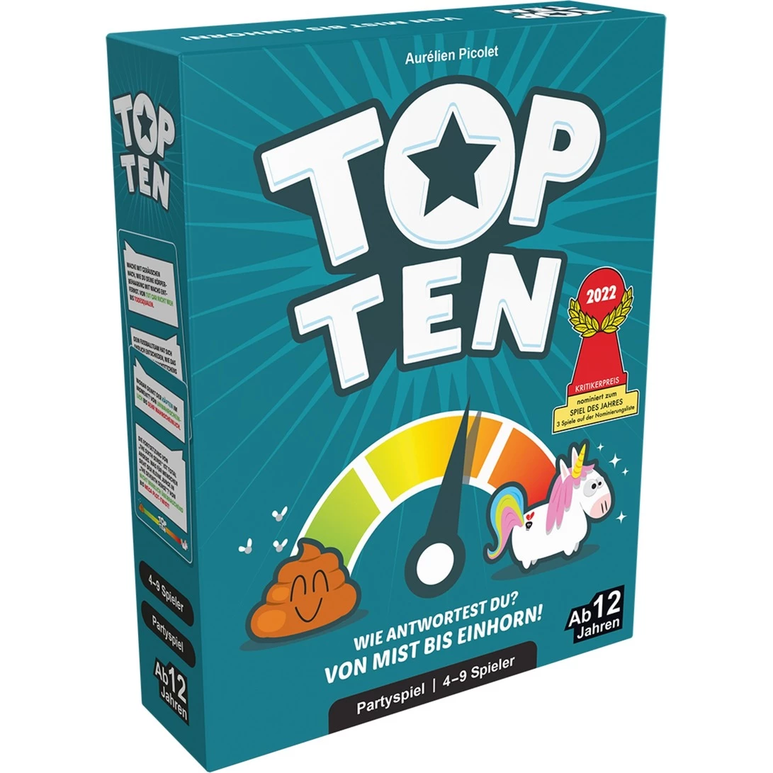 Top Ten ģimenes spēle