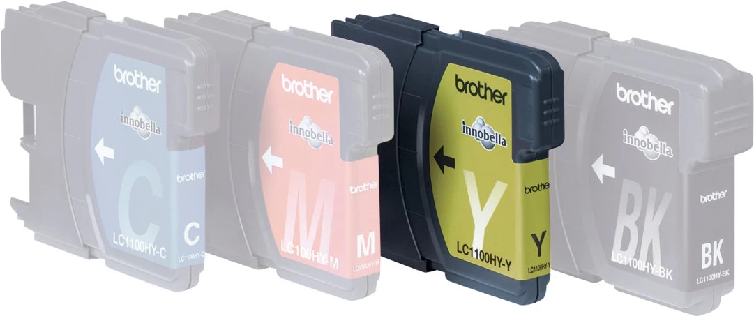 Brother LC1100HYY oriģinālā dzeltenā tintes kasetne