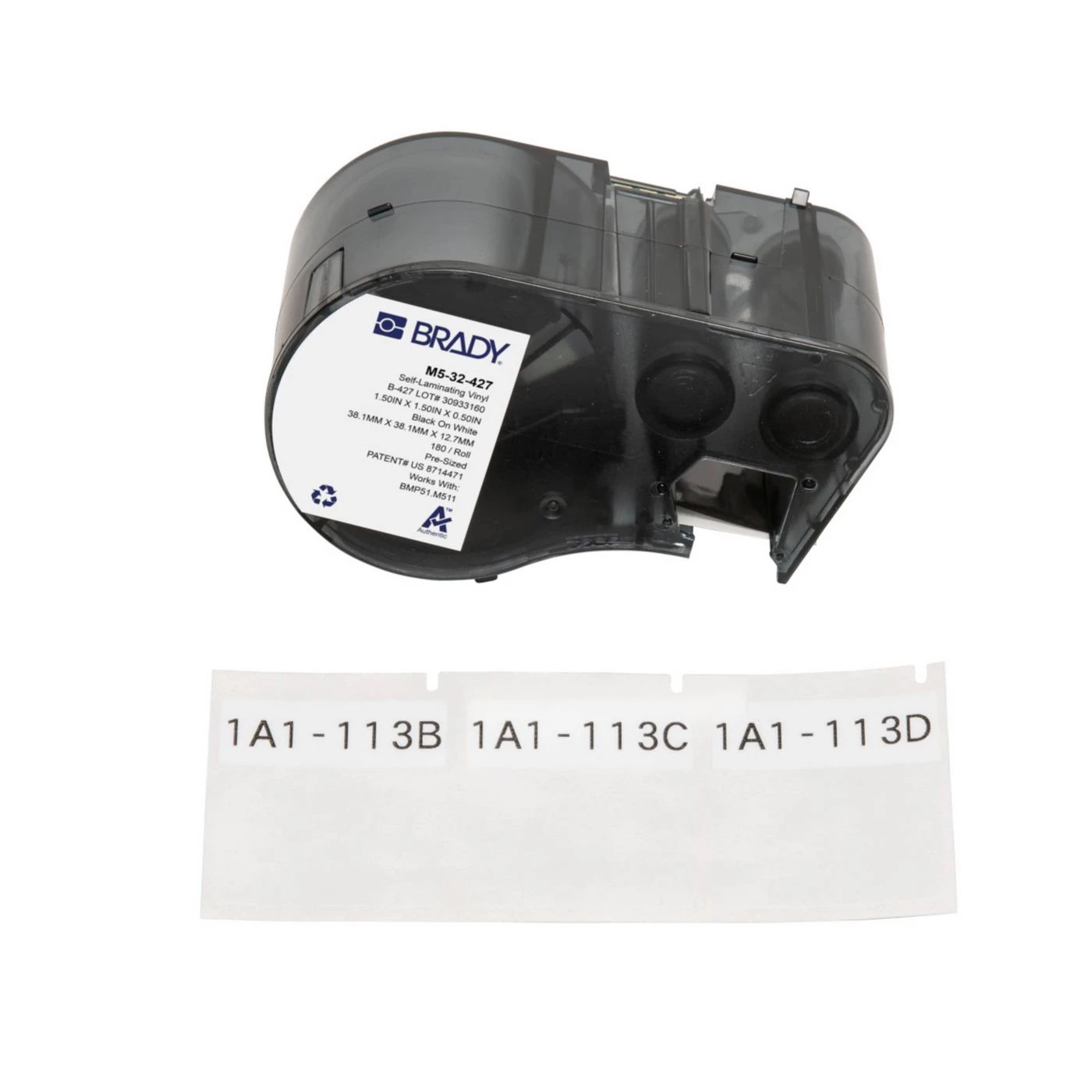 Brady lentes kasetne M5-32-427 pašlaminējoša, 32