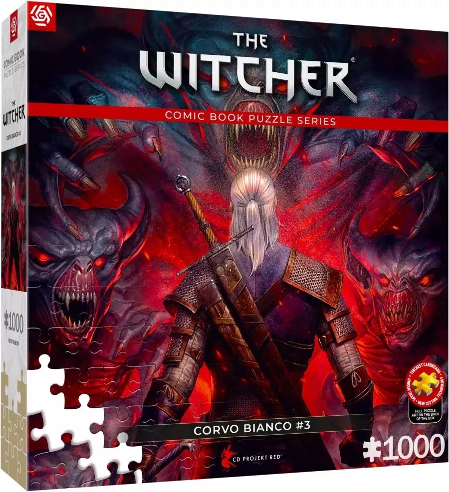 Puzle Komiksu Stils: The Witcher (Wiedźmin)