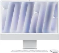 Apple iMac24 Sudrabains M4-10C-CPU 10C-GPU/16GB/256GB SSD/NK-ID-Vācu/MM2/1GB