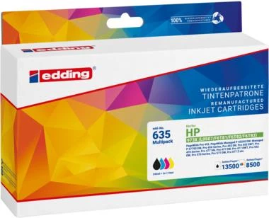 Edding printera kasetnes EDD-635 melna, ciāna