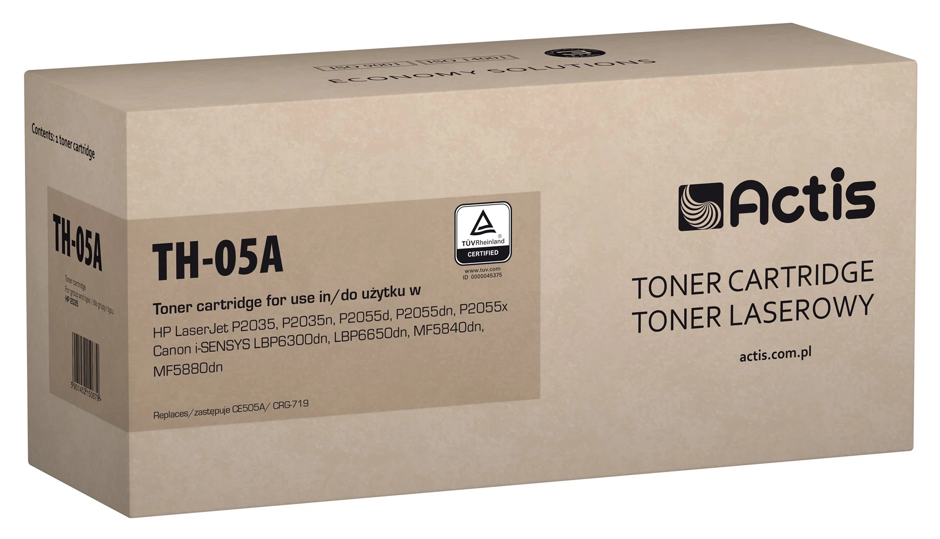 Actis TH-05A Tonera kasetne (aizvieto HP
