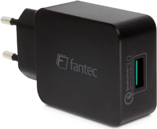 Fantec QC3-A11 iekštelpu lādētājs melns mobilajām