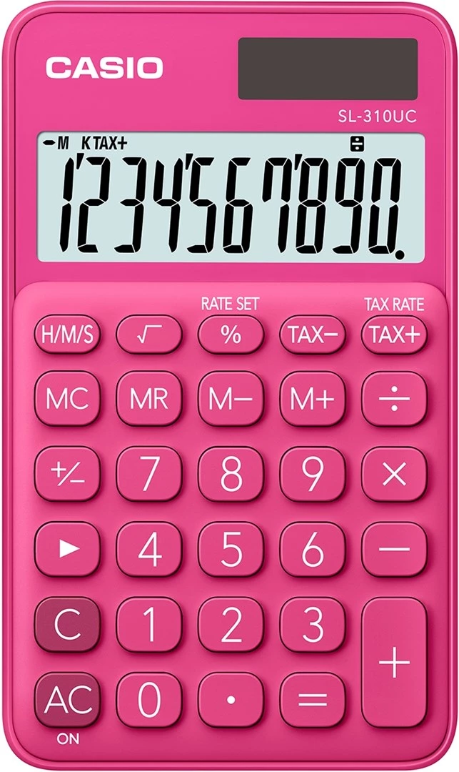 CASIO kalkulators kabatas SL-310UC-RD sarkans, 10