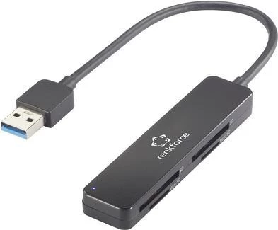 RF-PCR-220 USB karšu lasītājs viedtālrunim/planšetdatoram melns