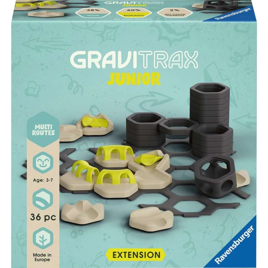 GraviTrax Junior Paplašinājums Multi Routes, dzelzceļš