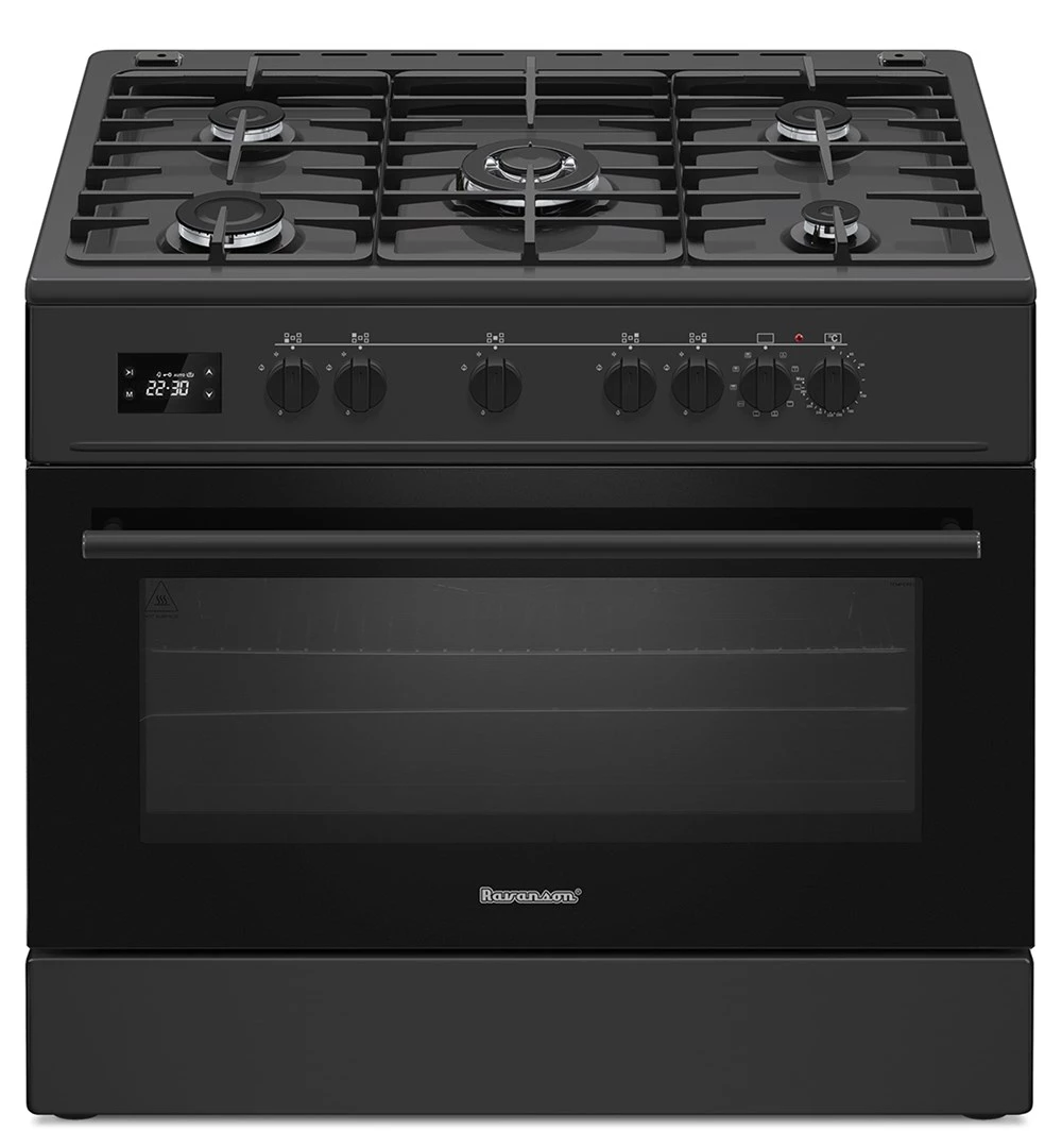 Ravanson KWGE-K90 Cheff Modern Black gāzes