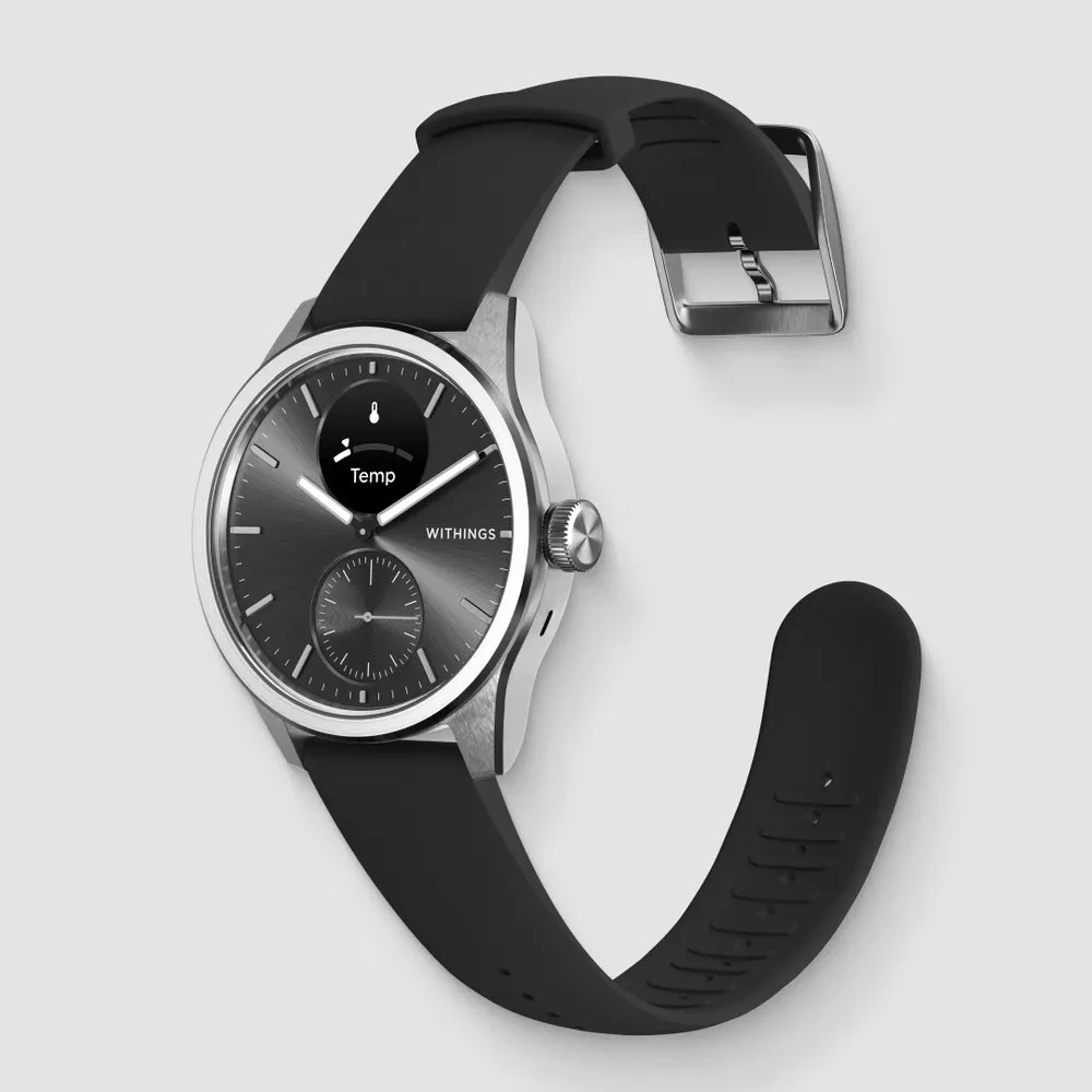 Hibrīds viedpulkstenis Withings ScanWatch 2 Melns