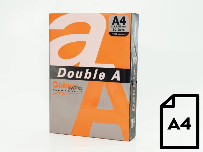 Krāsainais papīrs Double A, 80g, A4