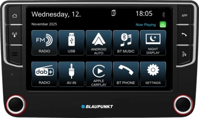 2DIN auto multimediju centrs BLAUPUNKT Wolfsburg