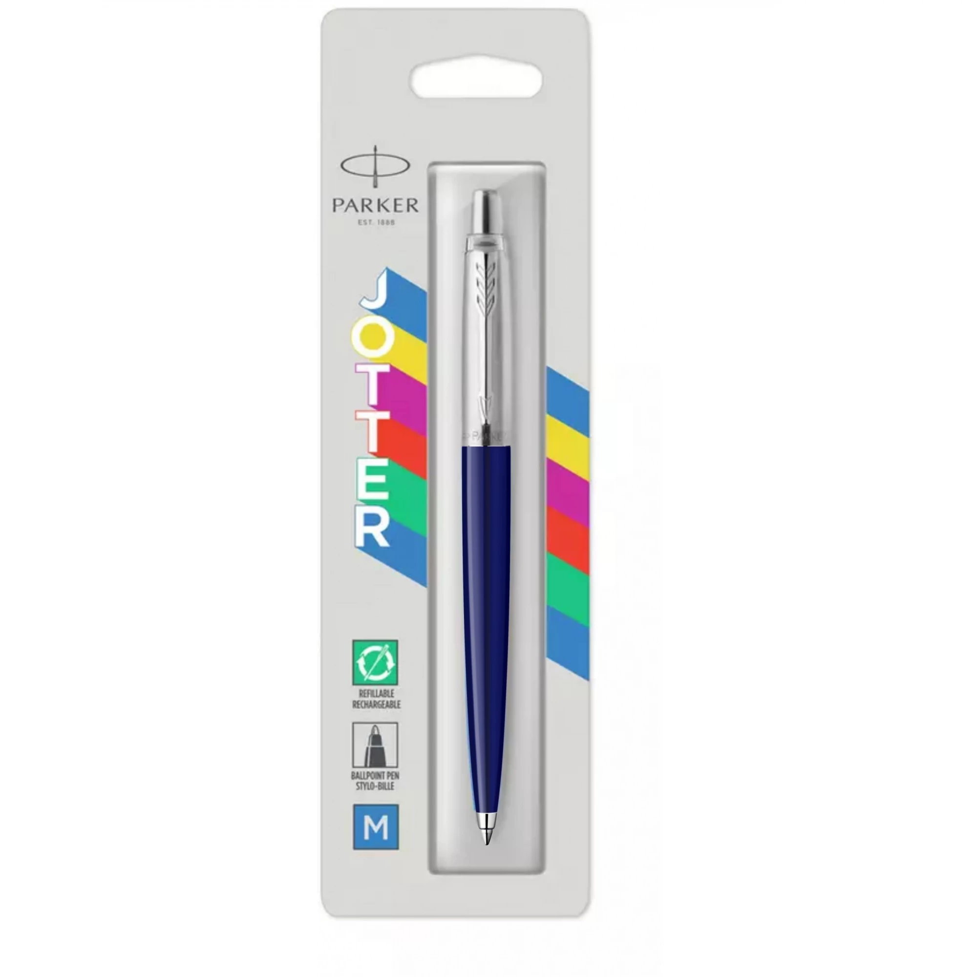 Klipšu ievelkamā lodīšu pildspalva Parker Jotter