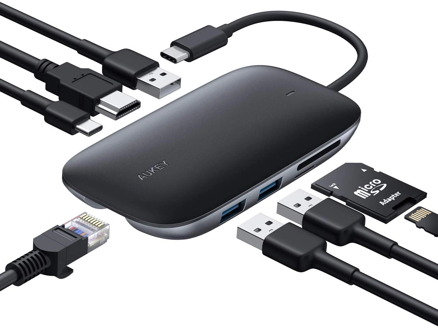 Doka klēpjdatoram AUKEY CB-C71 — 3x