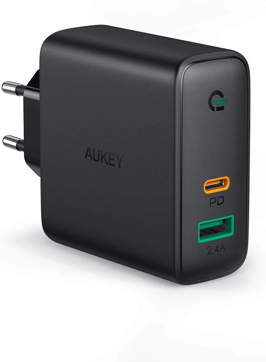 Aukey PA-D3 sienas lādētājs 2xUSB Power