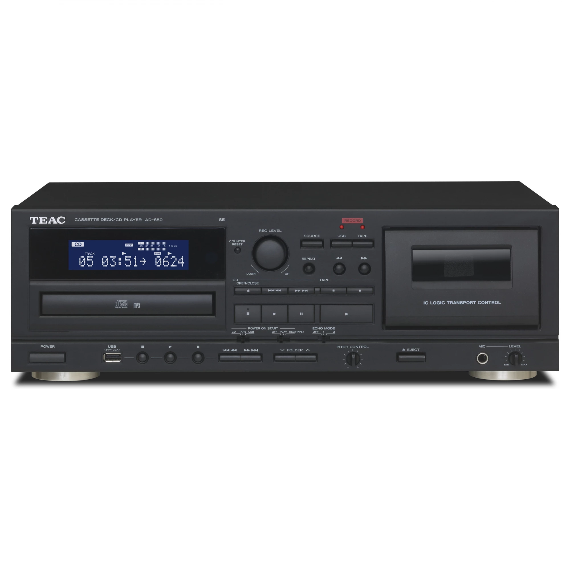 Teac AD-850-SE/B Melns – atskaņotājs un