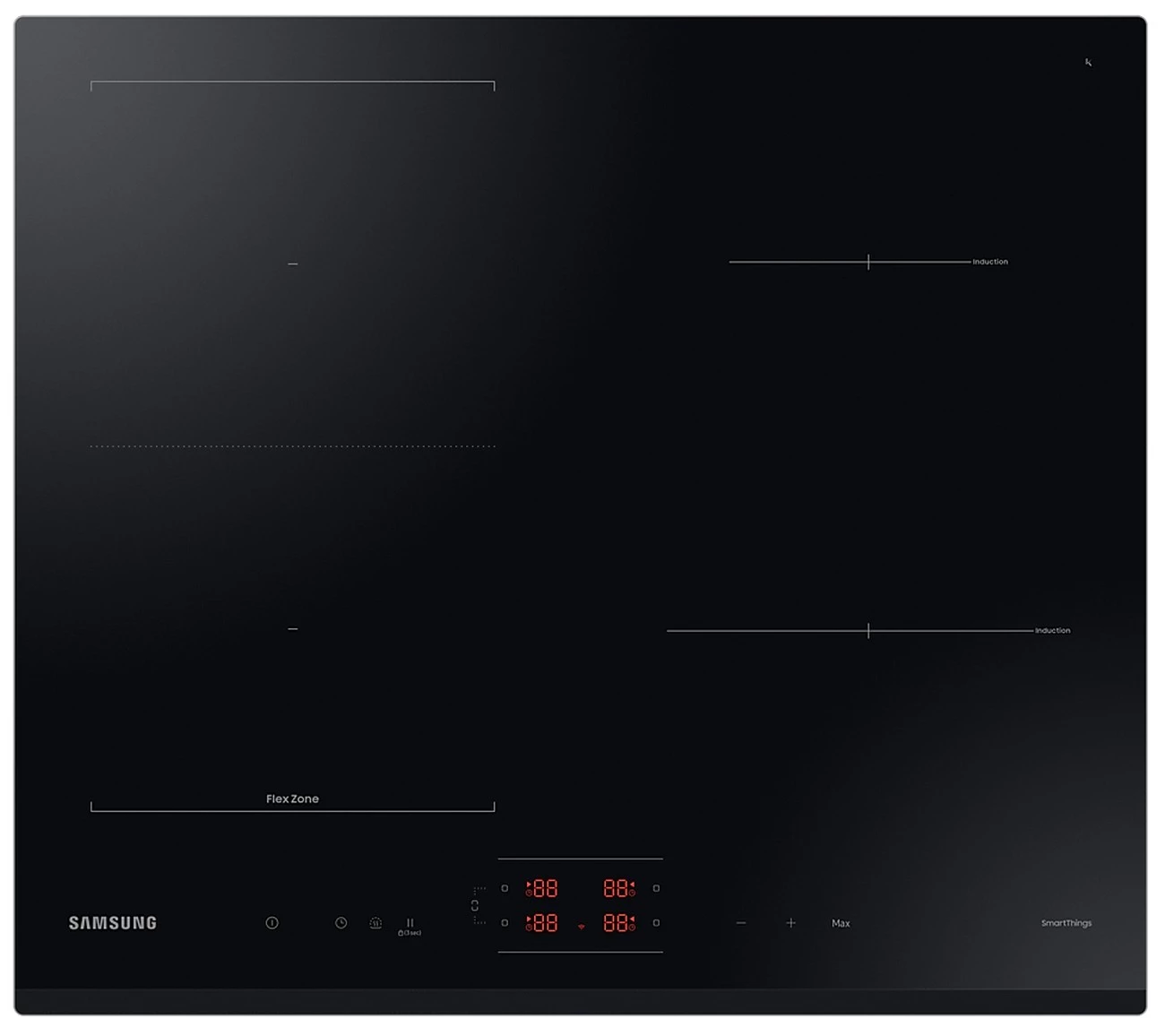 Iebūvējamā plīts virsma Samsung NZ64B5045GK/U2, Indukcijas