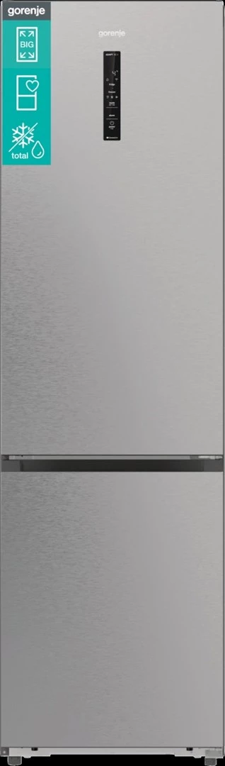 Ledusskapis ar saldētavu Gorenje NRB620E61X4WFE, brīvi