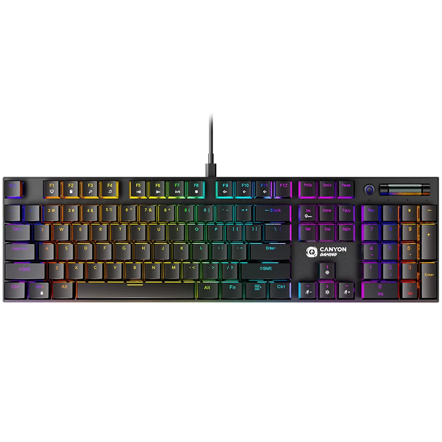 CANYON tastatūra Cometstrike GK-55 EN/RU vadu