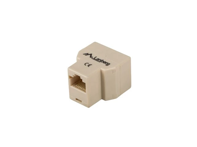 Lanberg AD-RJ45-2RJ45-OU tīkla sadalītājs Bēšs