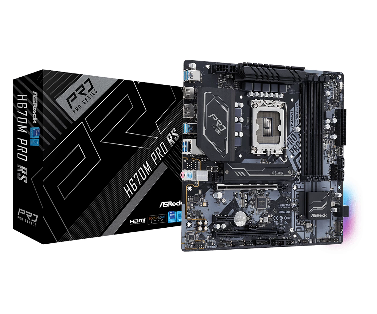 Mātesplate ASRock H670M Pro RS Intel