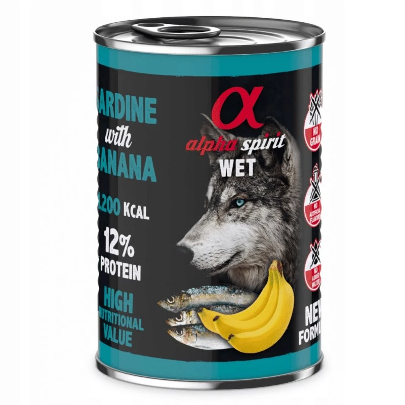 ALPHA SPIRIT WET Sardīne ar banānu