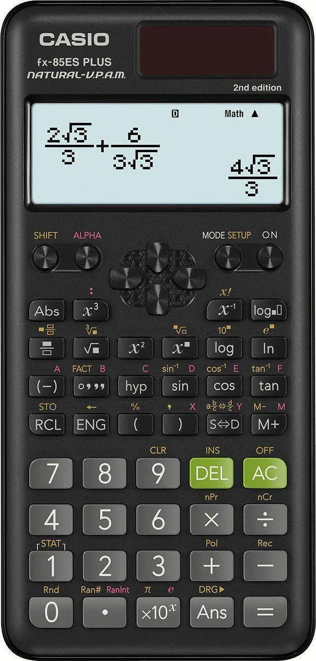 Casio FX-85ESPLUS-2 B Zinātniskais kalkulators, 252